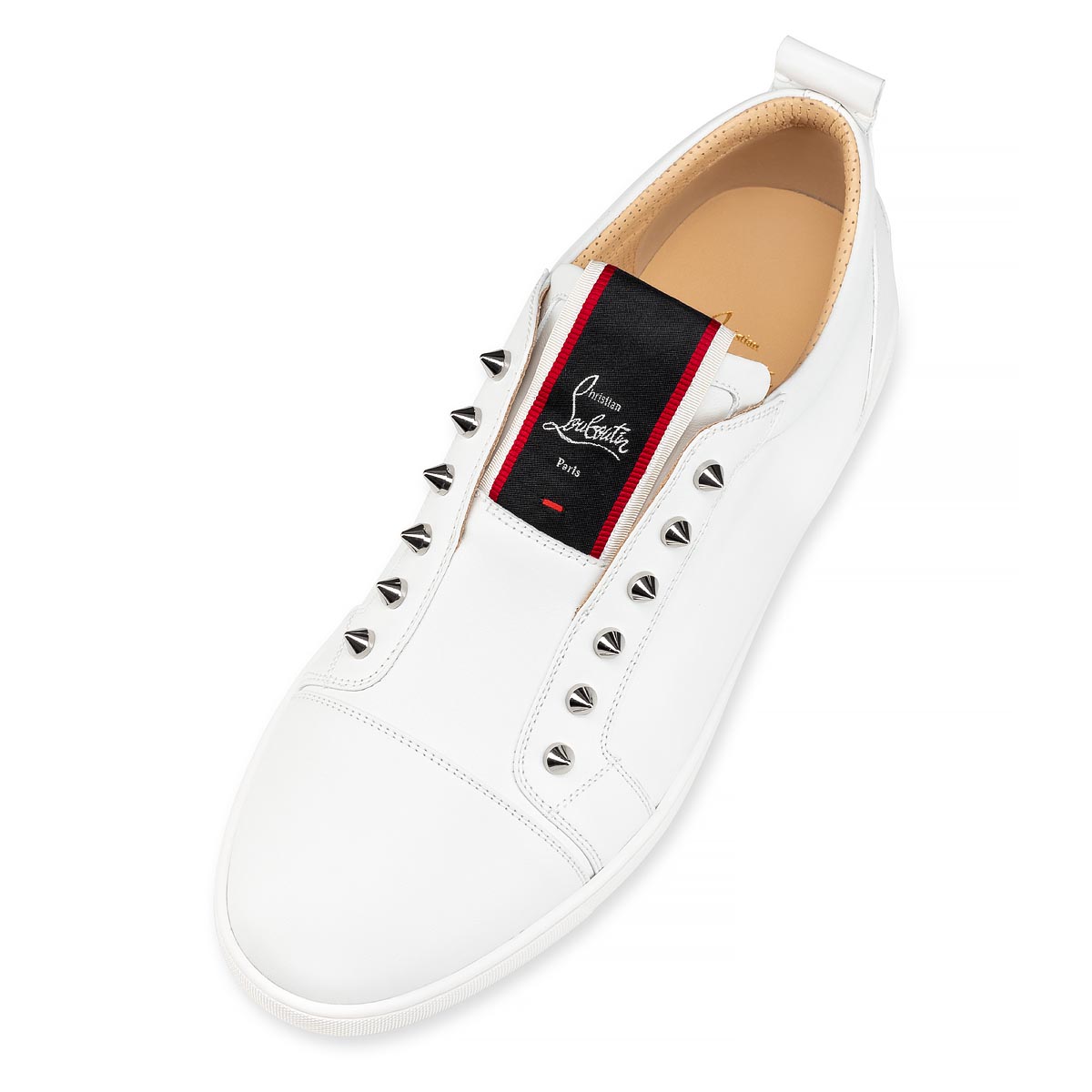 White Men's Christian Louboutin F.A.V Fique A Vontade Low Top Sneakers | TK10Dc1j