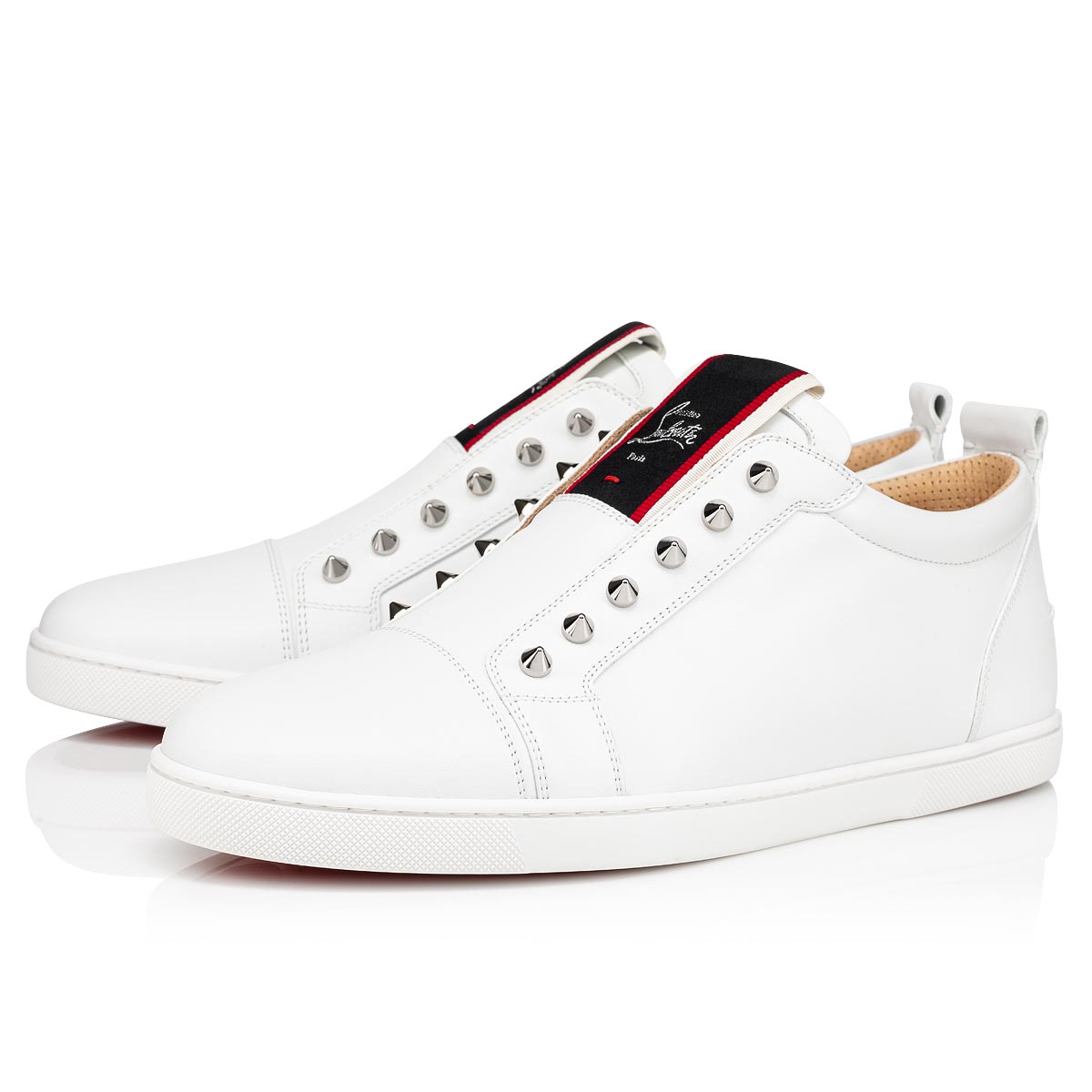 White Men\'s Christian Louboutin F.A.V Fique A Vontade Low Top Sneakers | TK10Dc1j