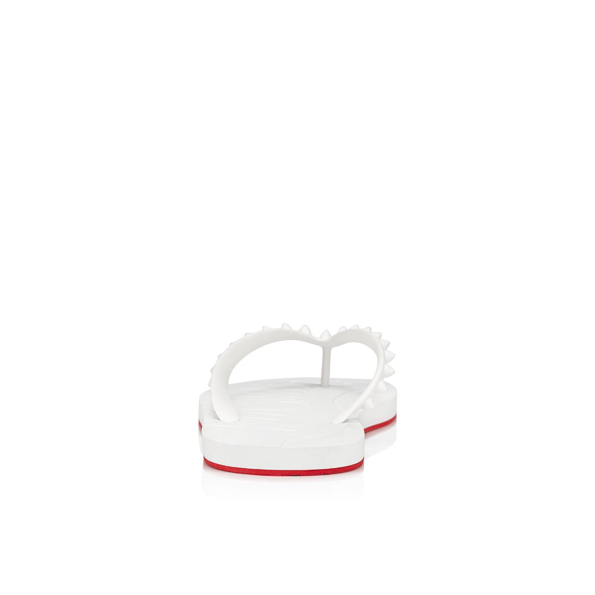 White Men's Christian Louboutin Loubi Flip Man Sandals & Slides | n2HLLSi4