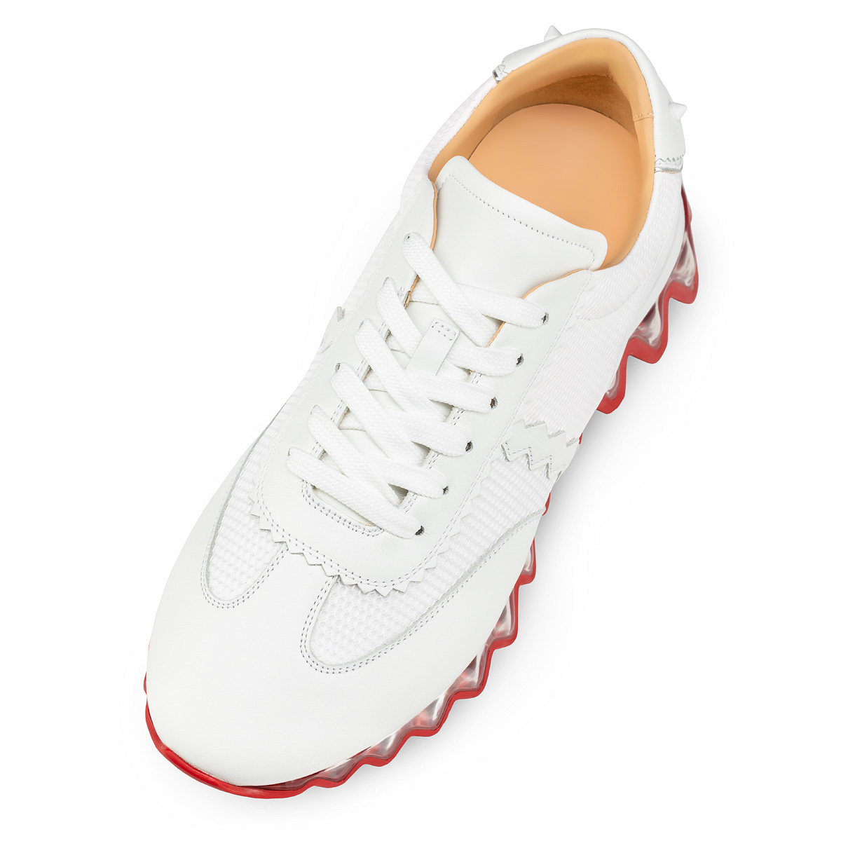 White Men's Christian Louboutin Loubishark Man Low Top Sneakers | ruzKCmlx