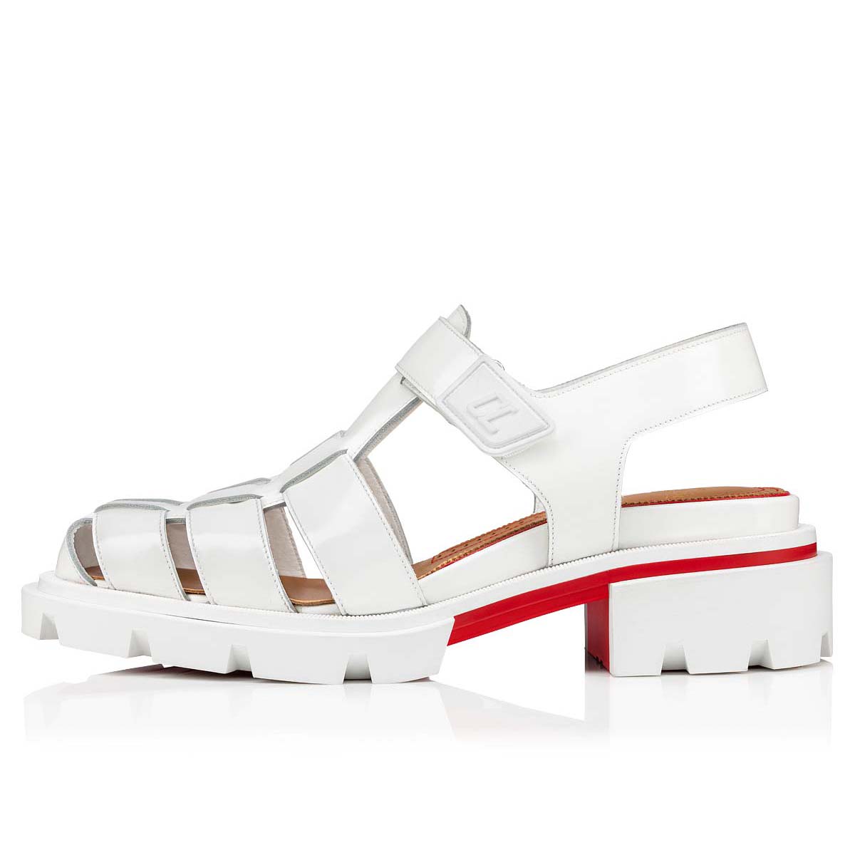 White Men's Christian Louboutin Meduzz Sandals & Slides | LtR1UUzO