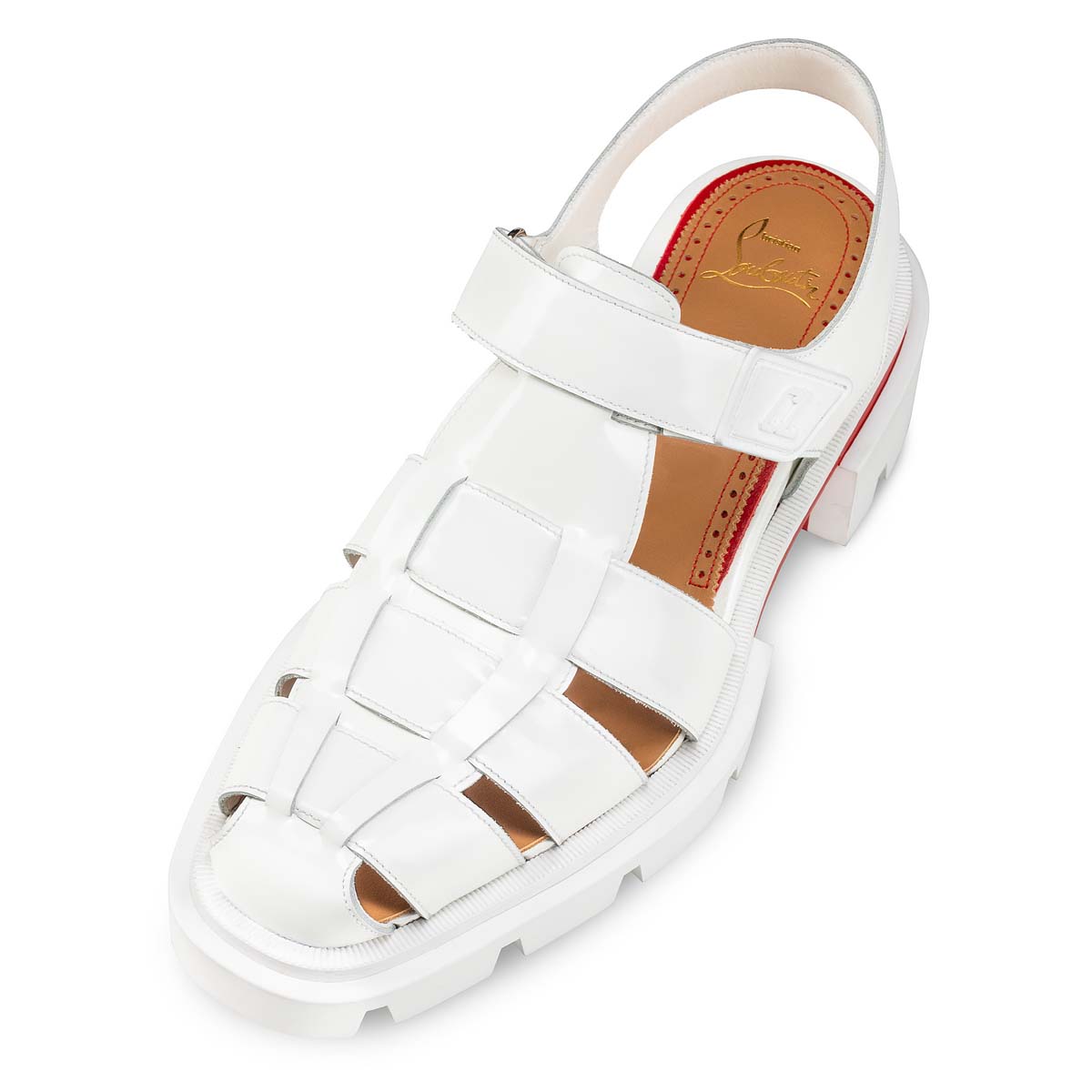 White Men's Christian Louboutin Meduzz Sandals & Slides | LtR1UUzO