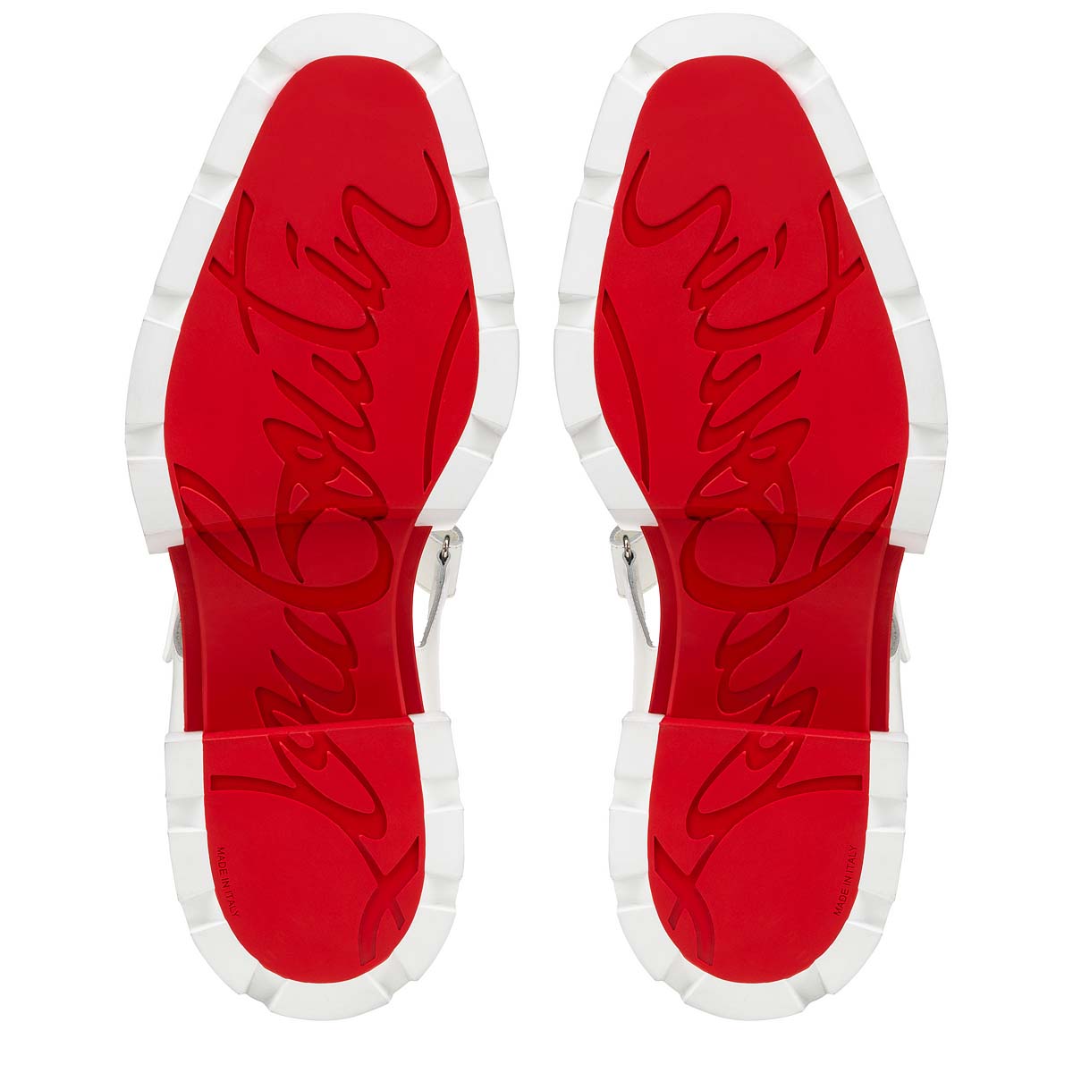 White Men's Christian Louboutin Meduzz Sandals & Slides | LtR1UUzO