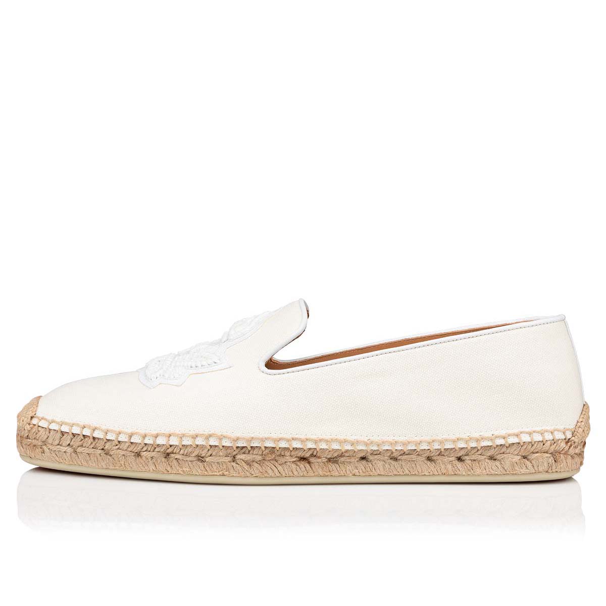 White Men's Christian Louboutin Nanou Max Espadrilles | iVbBS85D