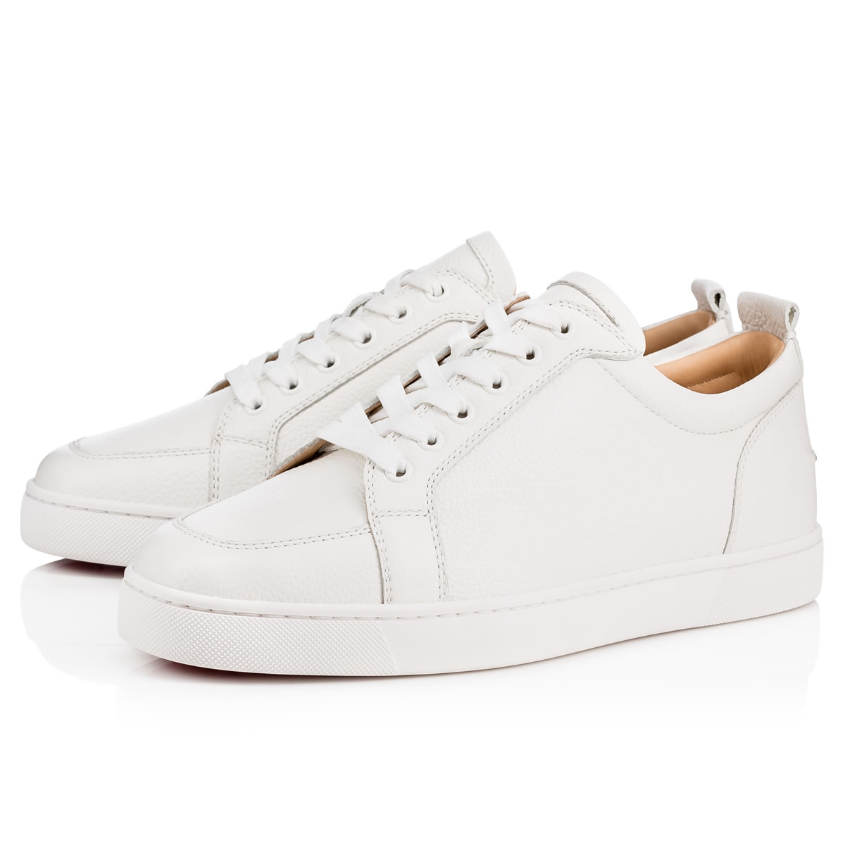 White Men\'s Christian Louboutin Rantulow Low Top Sneakers | 5an4HywV