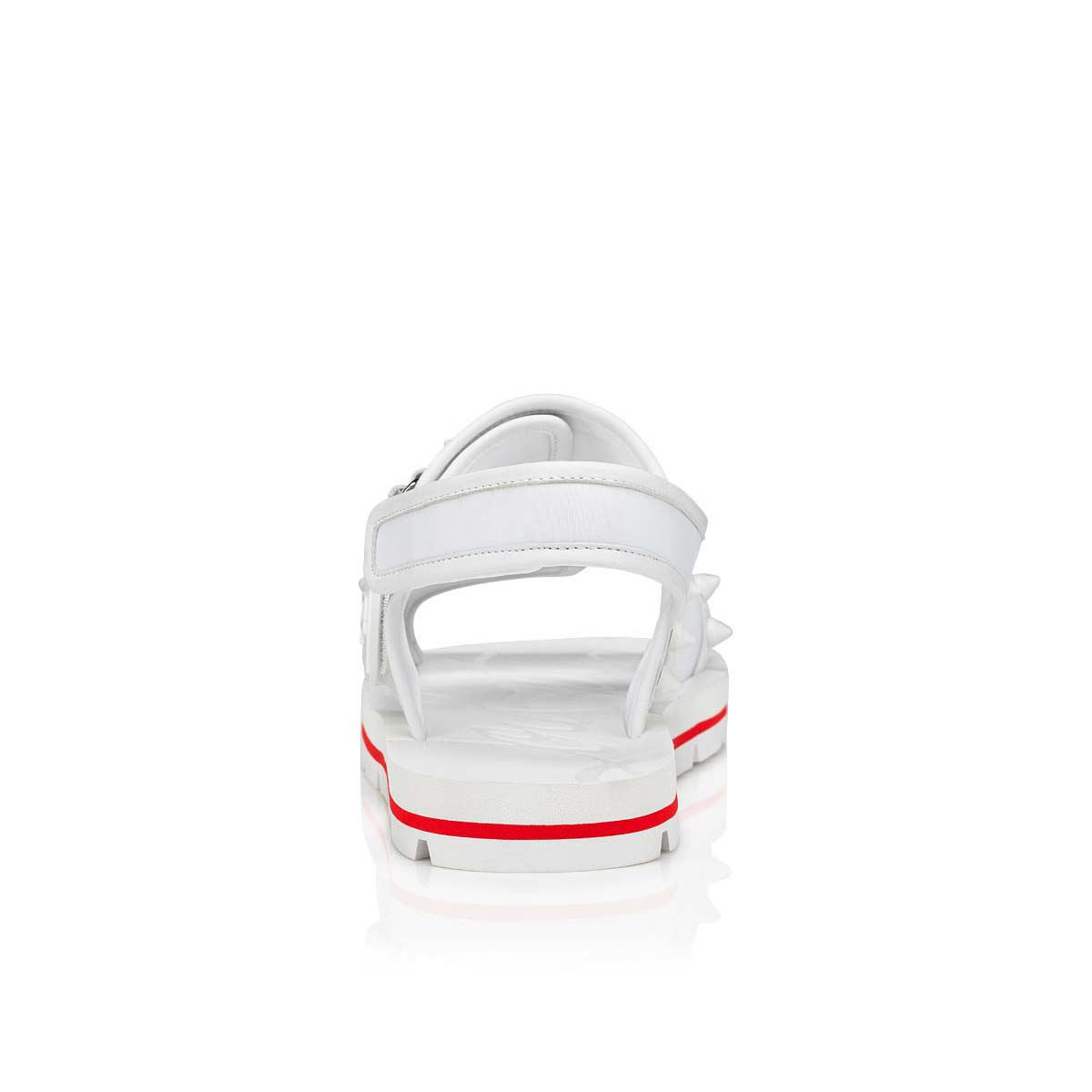 White Men's Christian Louboutin Siwa Sandals & Slides | FuZDahUm