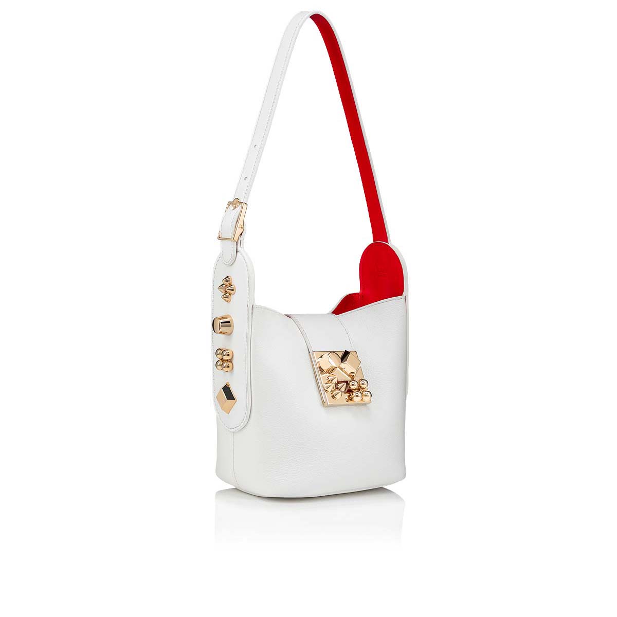 White Women's Christian Louboutin Carasky Mini Cross-body Bags | wULKvayr