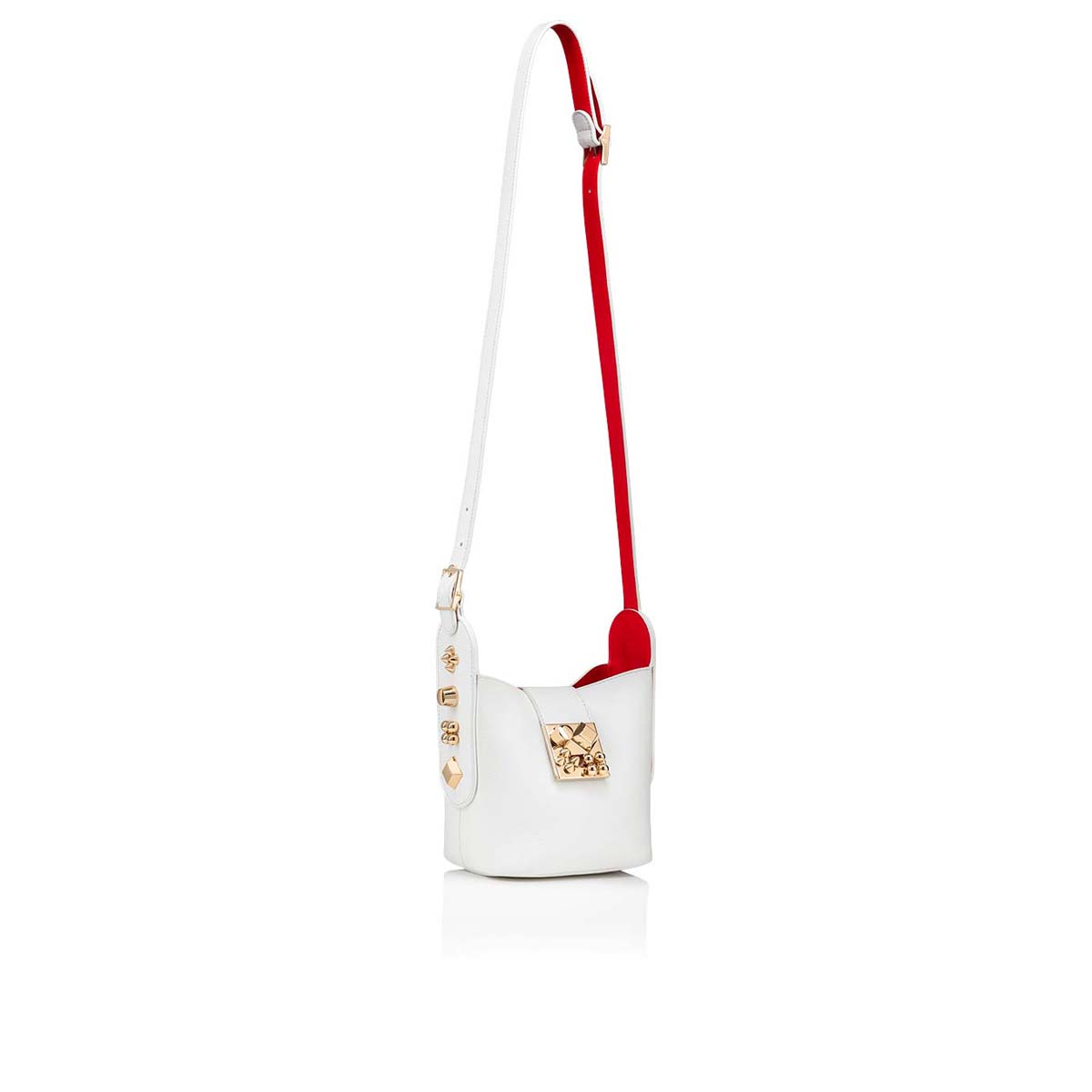 White Women's Christian Louboutin Carasky Mini Cross-body Bags | wULKvayr