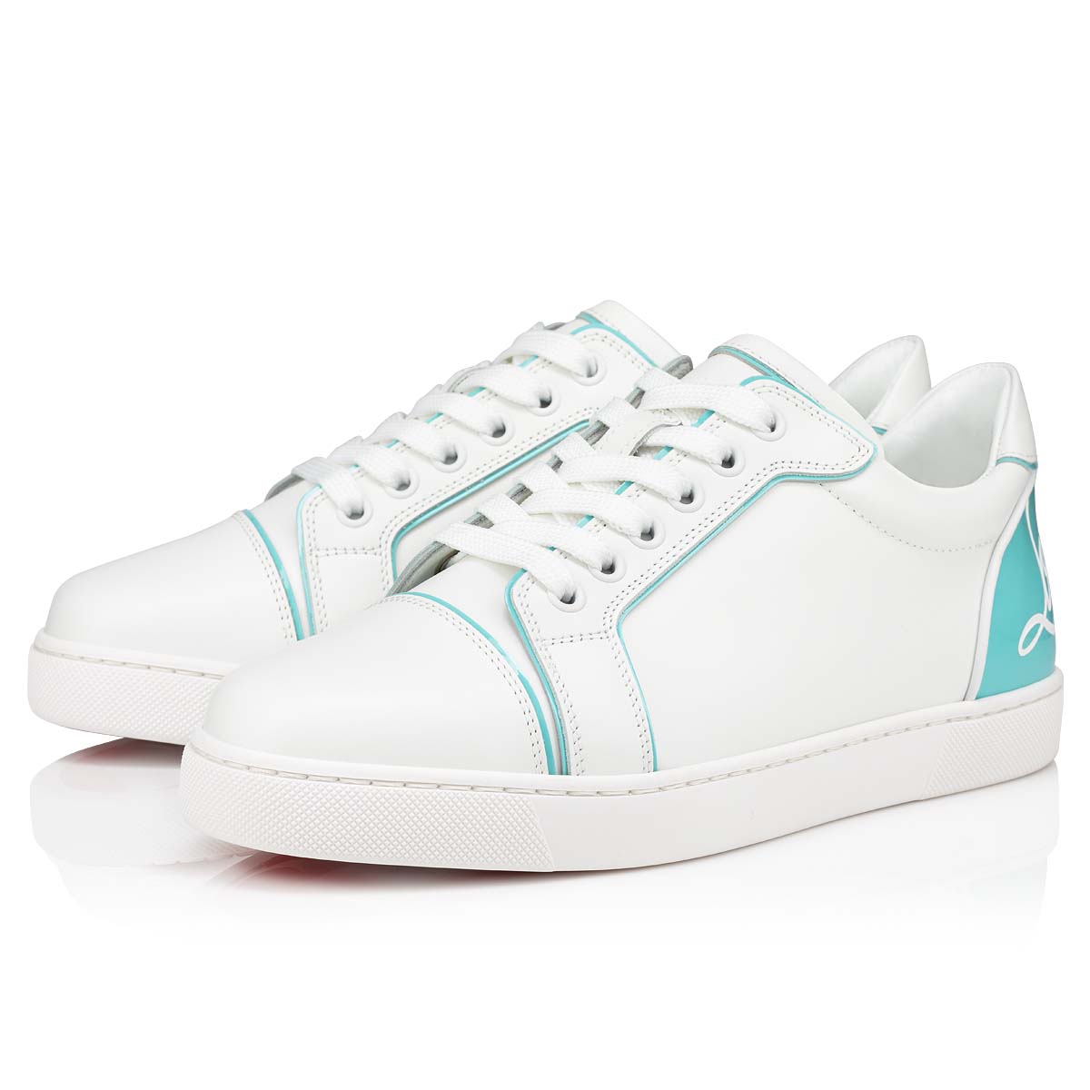 White Women\'s Christian Louboutin Fun Vieira Sneakers | s2Esov0u