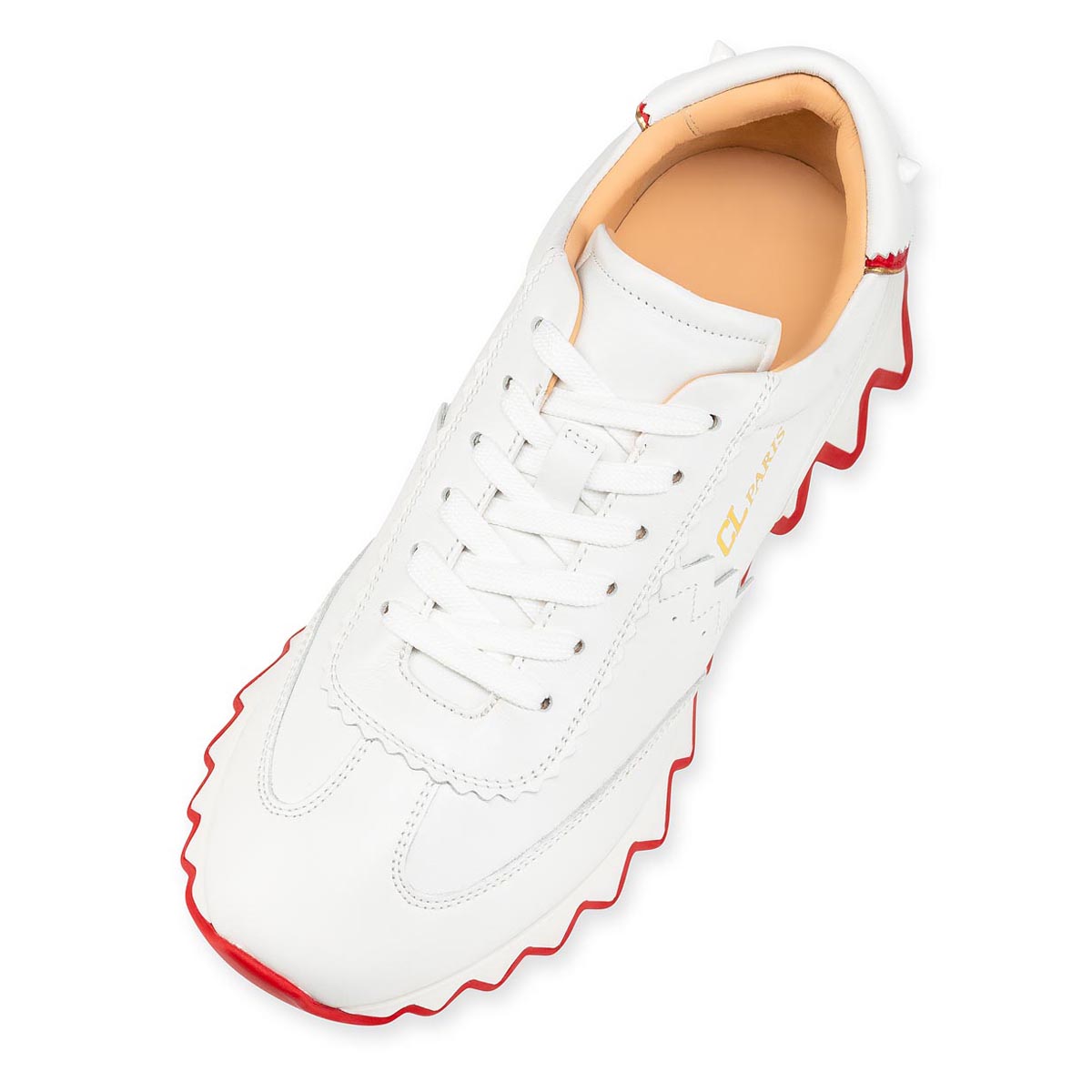 White Women's Christian Louboutin Loubishark Sneakers | 0fEBhUbw