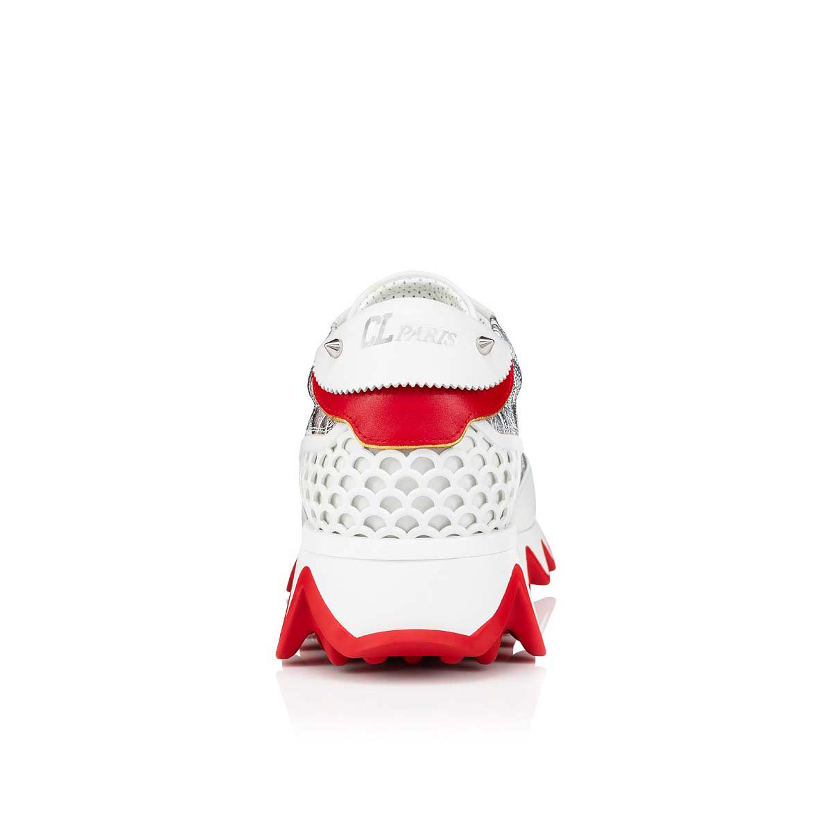 White Women's Christian Louboutin Loubishark Sneakers | 7jOaxKjh