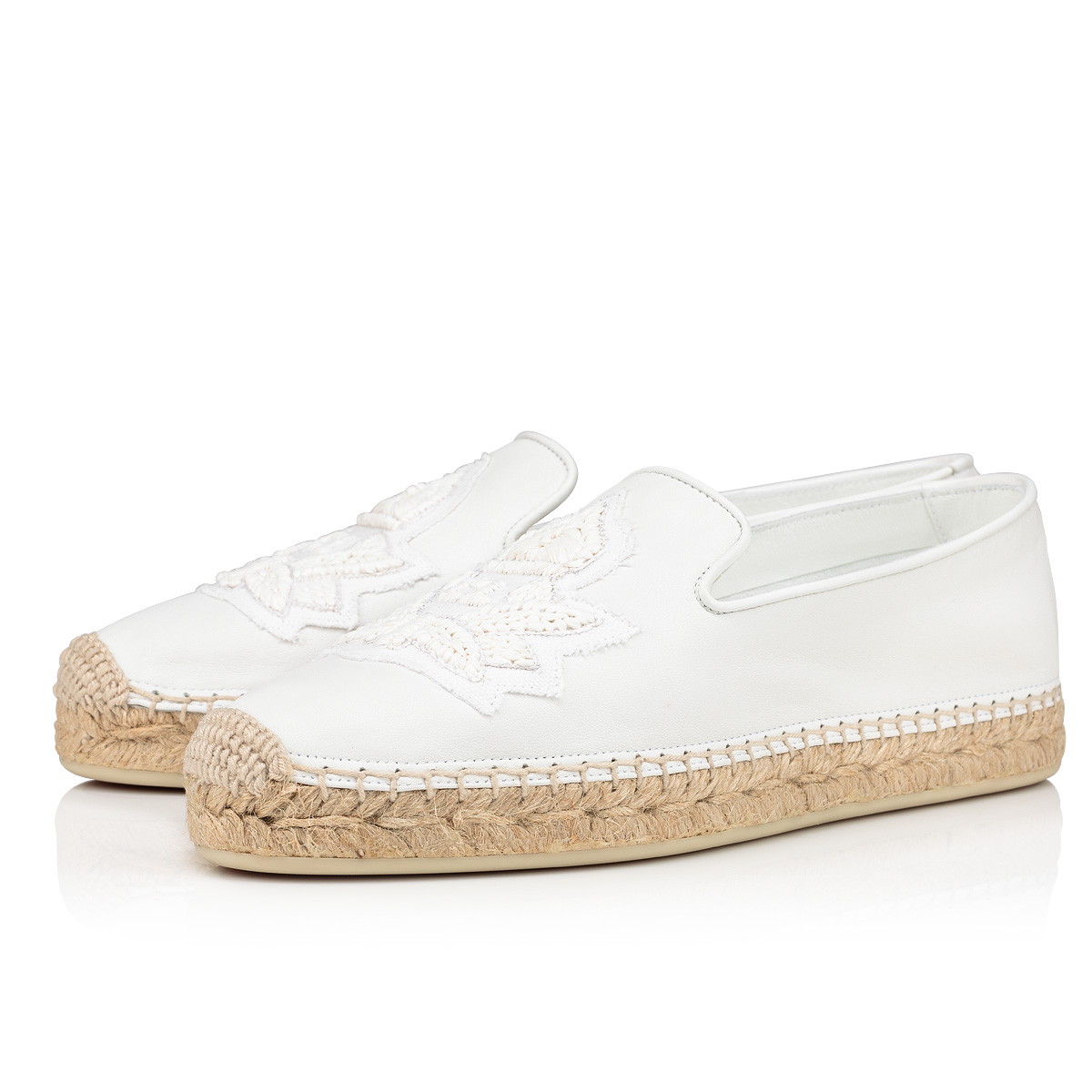 White Women\'s Christian Louboutin Nanou Max Espadrilles | LWL6xW3H