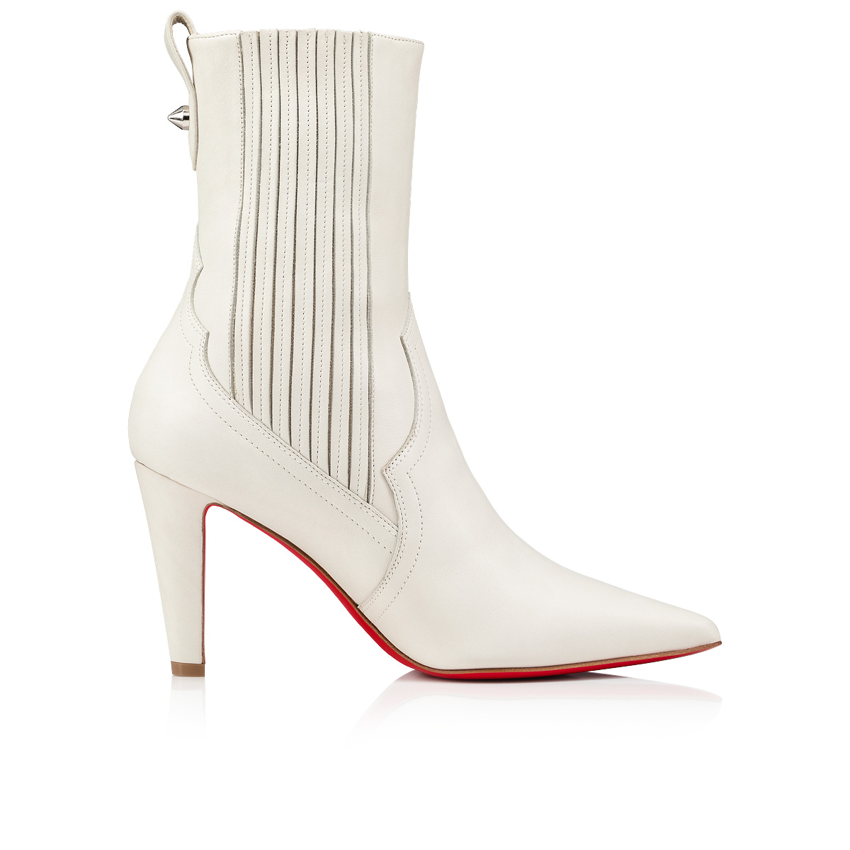 White Women's Christian Louboutin Santigag Ankle Boots | 4T8mbked