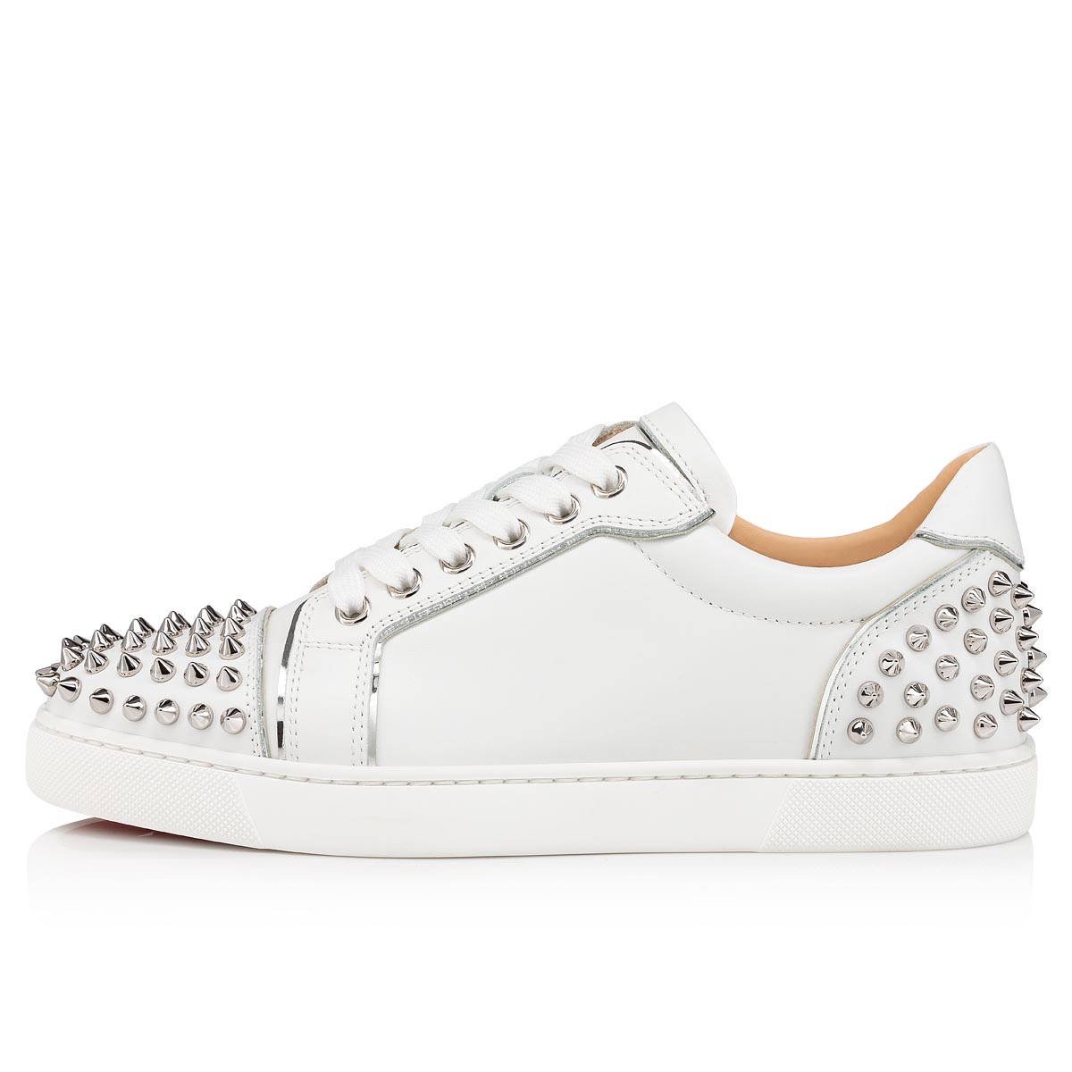 White Women's Christian Louboutin Vieira 2 Sneakers | X1y6FdC0