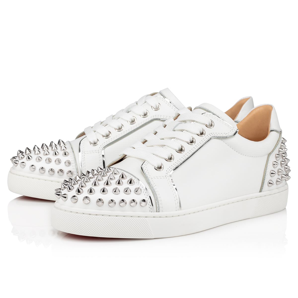 White Women\'s Christian Louboutin Vieira 2 Sneakers | X1y6FdC0