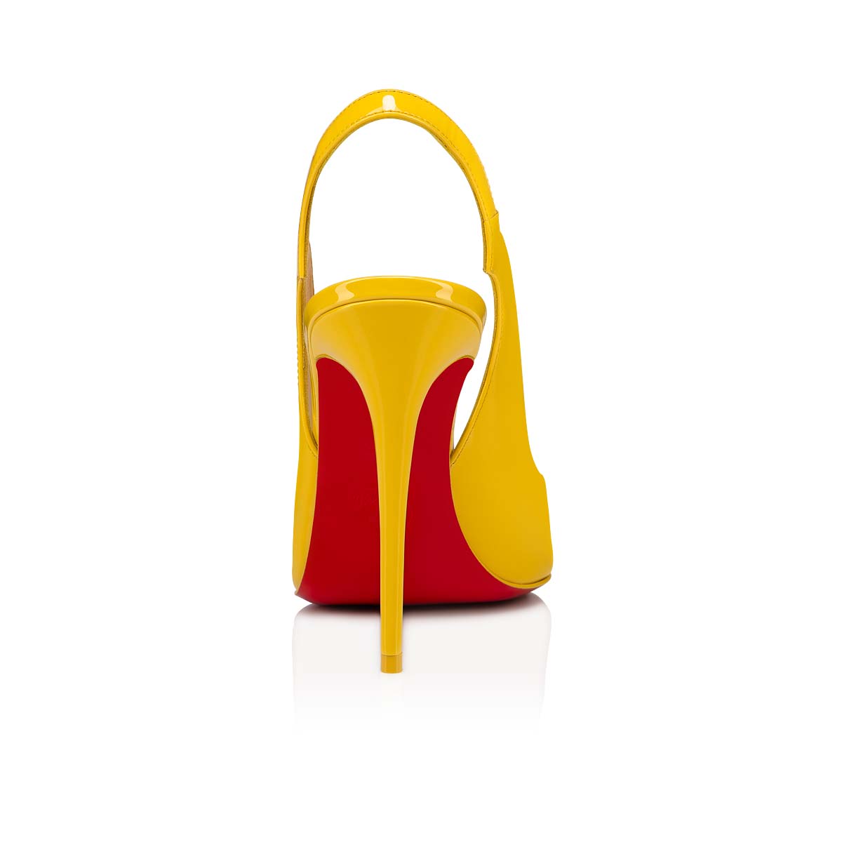 Yellow Women's Christian Louboutin Hot Chick Sling Heels | mx8GEm82